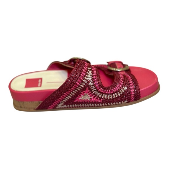 Dolce Vita Ralli Pink Knit Woven Boho Sandals- Size 8 - Picture 8 of 8